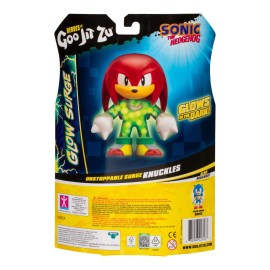 Heroes of Goo Jit Zu Unstoppable Surge Knuckles, Powered Up with Glow Surge Giving Him Glow-in-The-Dark Powers, Scrunchy, Stretchy Filling, Stretch Him Up to 3 Times His Size