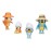 Bluey Figure 4-Packs, Family Trip, 2.5 Inch Poseable, Bingo, Bandit and Chilli, with Accessories, Kids Can Recreate Their Favorite Moments