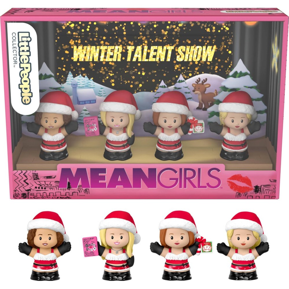 Little People Collector Mean Girls Movie Special Edition Holiday Set for Adults & Fans, 4 Figures in a Display Box