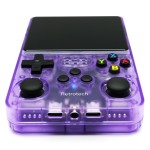 Retrotech R36S Handheld Video Game Console with Build-in 15000 Games (Purple Transparent)