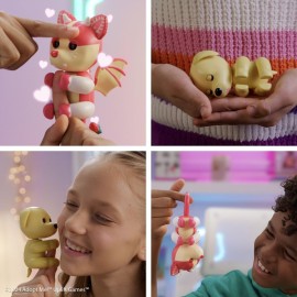 Fingerlings Adopt Me! x, Adopt Me! Strawberry Shortcake Bat Dragon, Legendary Interactive Pet with 40+ Sounds & Reactions (Ages 5+)