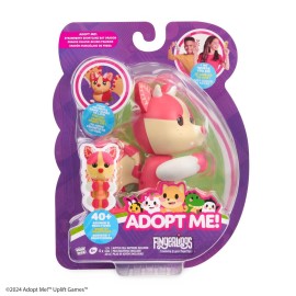 Fingerlings Adopt Me! x, Adopt Me! Strawberry Shortcake Bat Dragon, Legendary Interactive Pet with 40+ Sounds & Reactions (Ages 5+)