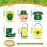 Gemscream 156 Pcs St. Patrick\'s Day Felt Bags Set 6 Pot of Gold Candy Coins Holder Horseshoe Dwarf Pots Clover Felt Bag with Handle 150 Gold Shamrock Coins for Irish Party Decor