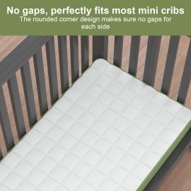 pareler bear 3 Mini Crib Mattress, 38x24 Premium Foam Crib Mattresses, Soft Pure Cotton Breathable Cover Fabric, Waffle Grid