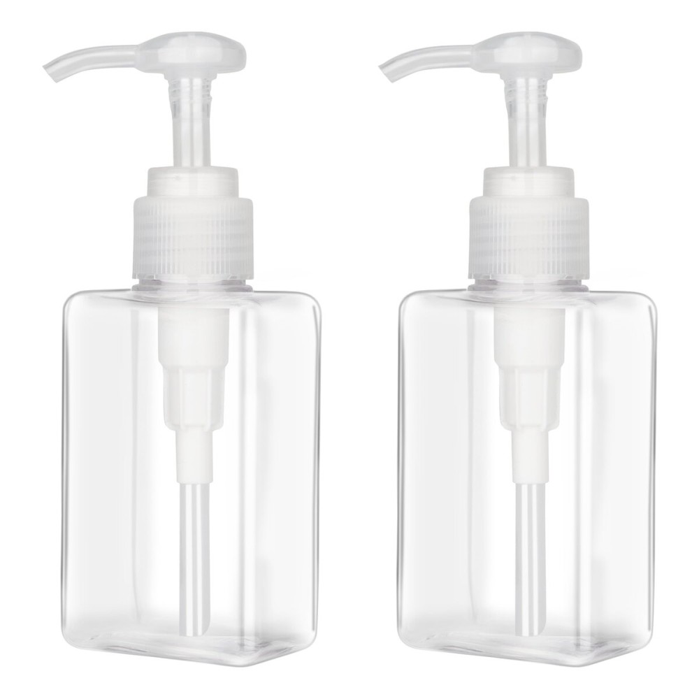 150ml (5.1oz) Pump Bottle Dispenser Jansburg 2 Pack Refillable Flat Square Plastic Lotion Dispenser Leakproof Empty Lotion Pump Bottle for Essential Oil Soap Lotion Shampoo Clear 150ml (5.1oz) Pump Bottle Dispenser Jansburg 2 Pack Refillable Flat Square Plastic Lotion Dispenser Leakproof Empty Lotion Pump Bottle for Essential Oil Soap Lotion Shampoo Clear