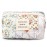 Sminra Floral Makeup Bag Small Cotton Quilted Cosmetic Makeup Bag Organizer, Aesthetic Preppy Portable Pouch Purse Toiletry Bag for Women Girls Travel accessories (Blue Floral-S)