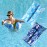Pool Floats - 2 Pack Pool Floats Adult Size, 4-in-1 Pool Floaties Hammock, Inflatable Pool Float, Non-Stick PVC Material Pool Float Adult - Blue