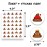 Joyful Artistry Poop Stickers - 420 Cute Stickers for Poop Party Decorations, Potty Traininga and Poop Party Supplies (420)