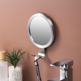 Fogless Shower Mirror Shaving Cup Hook Shatterproof Fog Bathroom Mirror Shower Washroom Easy Install