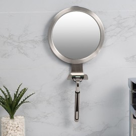 Fogless Shower Mirror Shaving Cup Hook Shatterproof Fog Bathroom Mirror Shower Washroom Easy Install