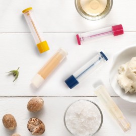 LotFancy Lip Balm Tubes, 60 Empty, 5.5ml, Clear Plastic Containers with 4 Color Caps, BPA Free, Leak Free, Refillable (Yellow White Blue Red) LotFancy Lip Balm Tubes, 60 Empty, 5.5ml, Clear Plastic Containers with 4 Color Caps, BPA Free, Leak Free, Refillable (Yellow White Blue Red)