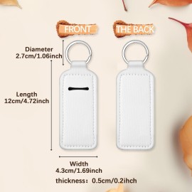 Anpuimult 20 PCS sublimation chapstick holder blanksbulk sublimation chapstick holderchapstick holder keychain blank DIY Crafts sublimation blanks products