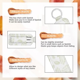 Anpuimult 20 PCS sublimation chapstick holder blanksbulk sublimation chapstick holderchapstick holder keychain blank DIY Crafts sublimation blanks products