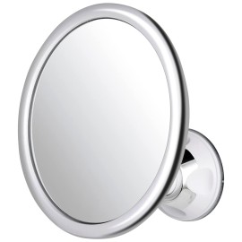 MIRRORVANA Anti Fog Mirror for Shower - Fogless, Shatterproof Shaving Mirror with 360 Swivel and Adjustable Suction Cup - 6.7 x 6.7 Round (Classic Chrome)