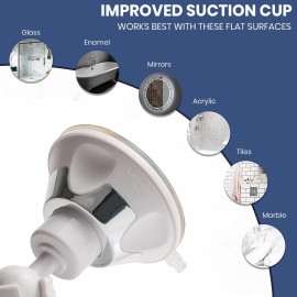 MIRRORVANA Anti Fog Mirror for Shower - Fogless, Shatterproof Shaving Mirror with 360 Swivel and Adjustable Suction Cup - 6.7 x 6.7 Round (Classic Chrome)