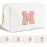 Personalized Initial Makeup Bag - Trendy Stuff for Teen Girls & Friends - Cute Graduation Gifts for Teenage Women & Bridesmaids (M)