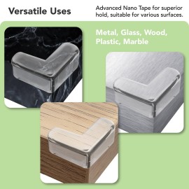 Corner Protector Baby Proof, BPA-Free, Table Corner Protectors for Furniture, Clear Corner Covers Baby Safety, Baby Corner Protector Guards, (12 Pack)