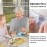 Pozico Adult Bibs for Eating - 4-Pack Adult Bibs Washable, Waterproof Clothing Protectors for Women, Men & Elderly with Debris Trap