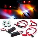 MOHERO RC Car LED Light Kit Headlights Taillight Set for Drag Slash C10 1/10 Scale Fast High Speed Remote Control Car