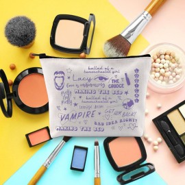 BLUPARK Singer Makeup Bag Singer Album Inspired Gift Singer Merch Singer Fans Gift Singer Sour Gift Sour Album Cosmetic Bag Musical Lyrics Gift (Lacy Guts) BLUPARK Singer Makeup Bag Singer Album Inspired Gift Singer Merch Singer Fans Gift Singer Sour Gift Sour Album Cosmetic Bag Musical Lyrics Gift (Lacy Guts)