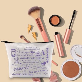 BLUPARK Singer Makeup Bag Singer Album Inspired Gift Singer Merch Singer Fans Gift Singer Sour Gift Sour Album Cosmetic Bag Musical Lyrics Gift (Lacy Guts) BLUPARK Singer Makeup Bag Singer Album Inspired Gift Singer Merch Singer Fans Gift Singer Sour Gift Sour Album Cosmetic Bag Musical Lyrics Gift (Lacy Guts)