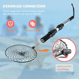 zeeloopbee 2PCS Sand Sifter for The Beach, Beach Sand Scoop Adjustable, Shell Sifting Shovels Shell Scooper for Beach with Long Handle, Beach Shark Tooth Sifter for The Beach