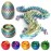 nezababy 3D Printed Dragon,3D Dragon Eggs with Dragon Inside,Crystal Dragon Fidget Toy for Adult,Full Articulated Dragon Decoration for Gift (Red) (Multcolor)