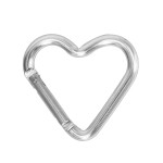 Heart Shaped Carabiner Clip Aluminum Alloy Keychain Clip Spring Snap Hook Camping Backpack Clips Heavy Duty Carabiner Lightweight Aluminum Alloy Keychain Clip Backpack Carabiner Rustproof