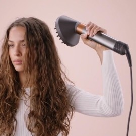 BVACUMHEAD Upgraded Diffuser Attachment for Dyson Airwrap Styler - Converts to Hair Dryer Diffuser Nozzle, 973365-01, Grey