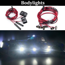 MORLORDY RC LED Light Kits - Headlight & Taillight & Side Lights Set for 1/7 Infraction 6S V2 RC Drift Cars Upgrade Part