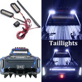 MORLORDY RC LED Light Kits - Headlight & Taillight & Side Lights Set for 1/7 Infraction 6S V2 RC Drift Cars Upgrade Part