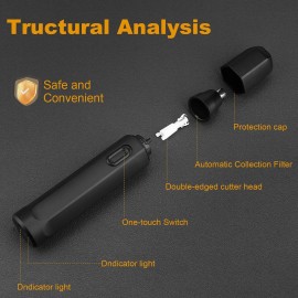 NiceBirdie Nose Hair Trimmer for Men Women, USB Rechargeable Electric Ear Nose Hair Trimmer Clipper, Professional IPX7 Waterproof Dual Edge Blades for Easy Cleaning (Black) NiceBirdie Nose Hair Trimmer for Men Women, USB Rechargeable Electric Ear Nose Hair Trimmer Clipper, Professional IPX7 Waterproof Dual Edge Blades for Easy Cleaning (Black)