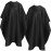 FEBSNOW 2Pcs Barber Cape for Adults,Professional Hair Cutting Cape with Closure Snap Waterproof Salon Capes
