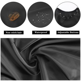 FEBSNOW 2Pcs Barber Cape for Adults,Professional Hair Cutting Cape with Closure Snap Waterproof Salon Capes FEBSNOW 2Pcs Barber Cape for Adults,Professional Hair Cutting Cape with Closure Snap Waterproof Salon Capes