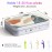 Gerkia Dental Floss Portable Case, Easy to Store Floss Picks of Various Sizes, Portable Dental Floss Dispenser is Perfect for Travelling, Hotels, Dinners, Appointments.Floral 3 Piece