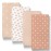 The Peanutshell Baby Bassinet Sheets 4-Pack for Girl or Boy - Soft, Oval & Fitted Baby Girls or Boys Sheet, Rectangle, Fitted Covers for Crib, Halo Bassinet Mattress - Boho