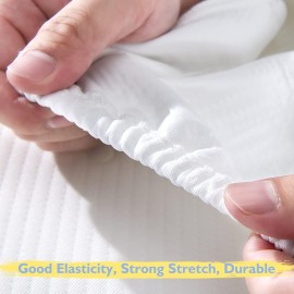 Waterproof Pack and Play Mattress Protector, Quilted Pack and Play Mattress Pad Cover Ultra Soft and Breathable, Playard Sheet Protector 39inch X 27inch fits for Baby Foldable and Playard Mattress