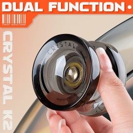 MAGICYOYO Pack of 2 Yoyos, Professional Yoyo V10 & K2, Responsive Yoyo for Kids Beginners, Unresponsive Yoyo for Adults, with 12 Yoyo Strings, Yoyo Case Storage Bag (Blue Red & Black )