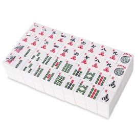GUSTARIA 1.2 American Mahjong Tiles, 166 American Mahjong Tiles with White Color (Tiles Only, No Dice and Other Accessories)