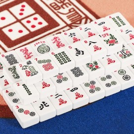 GUSTARIA 1.2 American Mahjong Tiles, 166 American Mahjong Tiles with White Color (Tiles Only, No Dice and Other Accessories)