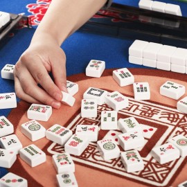 GUSTARIA 1.2 American Mahjong Tiles, 166 American Mahjong Tiles with White Color (Tiles Only, No Dice and Other Accessories)