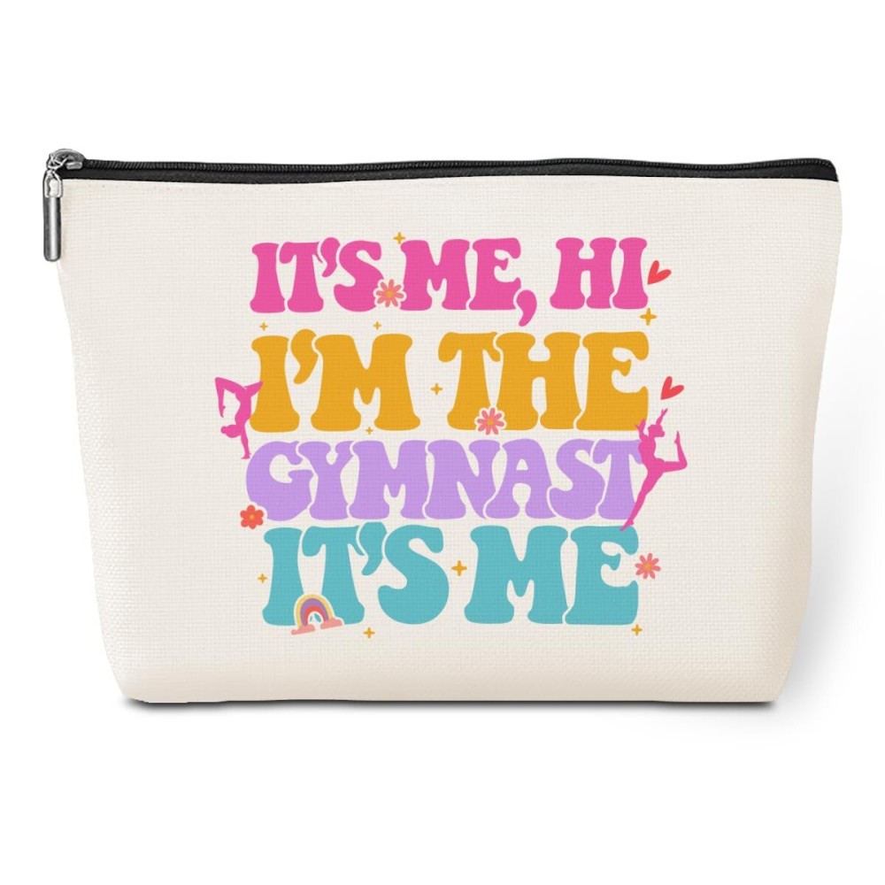 I\'m the Gymnast, Gymnastics Gifts, Gymnastics Stuff, Gymnast Team Graduation Gift Appreciation Makeup Bag Funny Cosmetic Bags Thank You Gifts for Women Girls Gymnastics Coach Friend Coworker Birthday