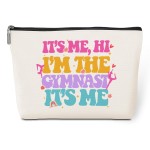 I\'m the Gymnast, Gymnastics Gifts, Gymnastics Stuff, Gymnast Team Graduation Gift Appreciation Makeup Bag Funny Cosmetic Bags Thank You Gifts for Women Girls Gymnastics Coach Friend Coworker Birthday