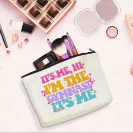 I\'m the Gymnast, Gymnastics Gifts, Gymnastics Stuff, Gymnast Team Graduation Gift Appreciation Makeup Bag Funny Cosmetic Bags Thank You Gifts for Women Girls Gymnastics Coach Friend Coworker Birthday