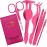 Eyelash Applicator Tool - 5-in-1 Lash Applicator Tool Set with Eyelash Extension Tweezers, Scissors, Brush - Professional Eye Lash Applicator Tools for DIY Eyelash Extensions, Cluster Lashes