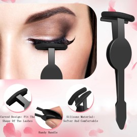 Eyelash Applicator Tool - 5-in-1 Lash Applicator Tool Set with Eyelash Extension Tweezers, Scissors, Brush - Professional Eye Lash Applicator Tools for DIY Eyelash Extensions, Cluster Lashes