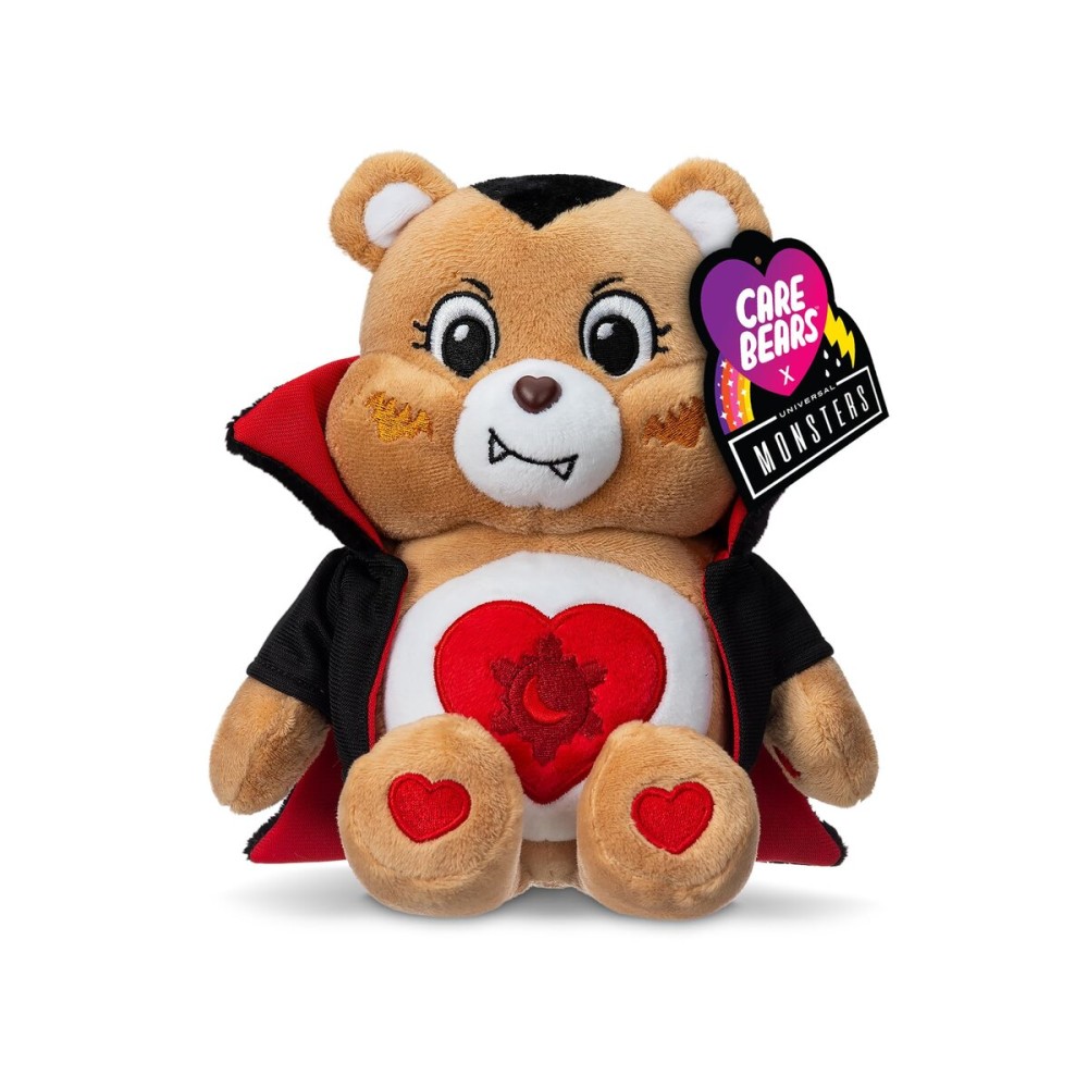 Care Bears Universal Monsters 9 Fun Size Plush - Tenderheart Bear as Dracula - Soft, Huggable Plushie, Stuffed Animal for Girls and Boys, Ages 4+
