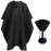 FEBSNOW Hair Cutting Cape Kit,Professional Barber Cape with Neck Duster Brush for Adults Waterproof Hairdressing Salon Cape with Adjustable Closure Snap Salon Barber Supplies
