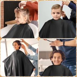 FEBSNOW Hair Cutting Cape Kit,Professional Barber Cape with Neck Duster Brush for Adults Waterproof Hairdressing Salon Cape with Adjustable Closure Snap Salon Barber Supplies FEBSNOW Hair Cutting Cape Kit,Professional Barber Cape with Neck Duster Brush for Adults Waterproof Hairdressing Salon Cape with Adjustable Closure Snap Salon Barber Supplies