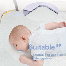 NeoBorn Baby Bassinet Mattress Pad, 30 x 18 Dual Sided Comfort Gel Memory Foam Mattress with Removable Soft Tencel Cover Fit for Halo Bassinest Swivel/Flex/Glide/Premiere/Luxe Series Sleeper